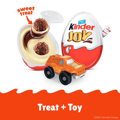 Kinder Joy Eggs, Bulk 15 Count, Treat Plus Toy, Sweet Creams and Chocolatey Wafers, Individually Wrapped, 10.5 oz