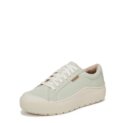 Dr. Scholl's Shoes Womens Time Off Sneaker Aloe Green Fabric 6 M