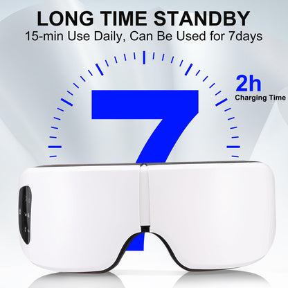 ESLYYDS Eye Massager with Heat, Compression, Heated Sleep Mask, Mothers Fathers Day Birthday Gifts for Women Men, Massager Scalp for Eye Strain Relief, Foldable,Comfortable