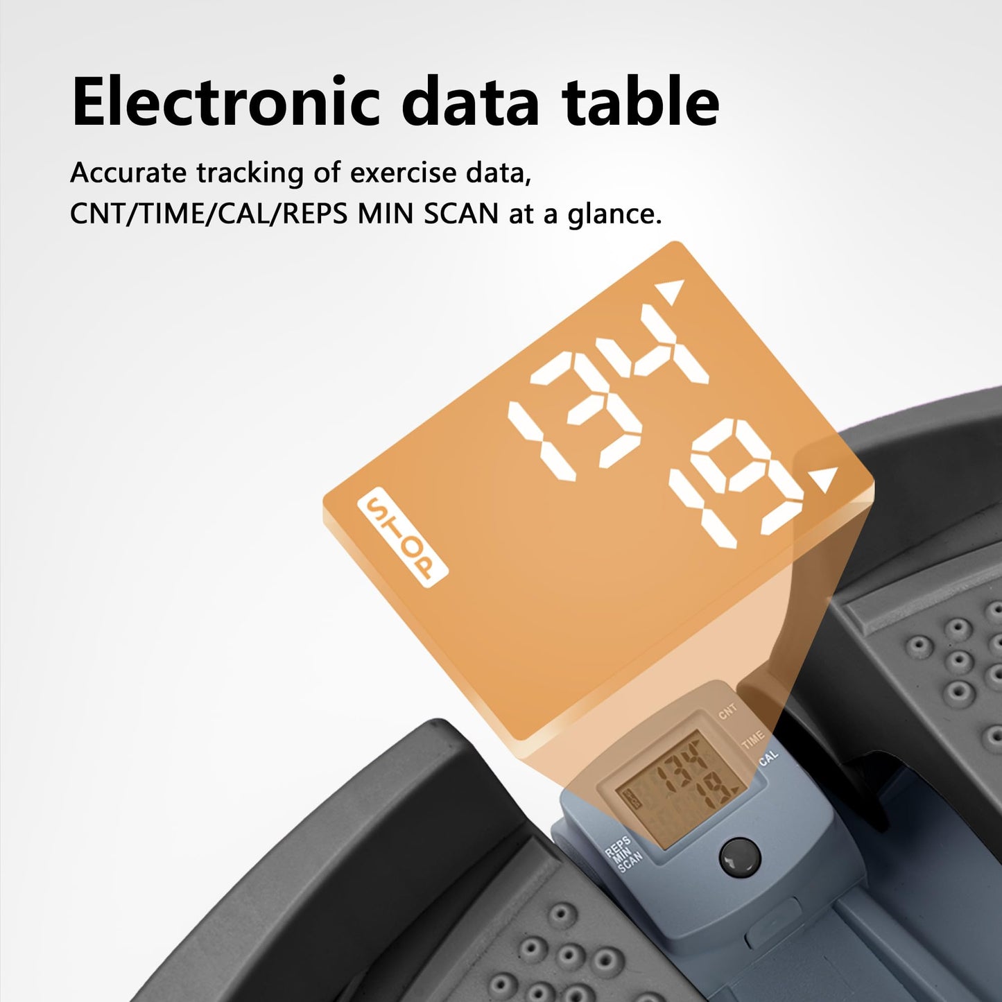 Leikefitness Portable Step Climber Fitness Stepper for Home Gym ST6800 (Gray)