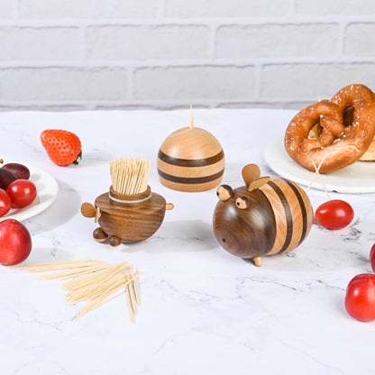 Damuzhi 1000 Count Bamboo Toothpicks Barbecue, Fruits And Teeth Cleaning - Round Double-Pointed Wooden Toothpicks, For Appetizers,Olives