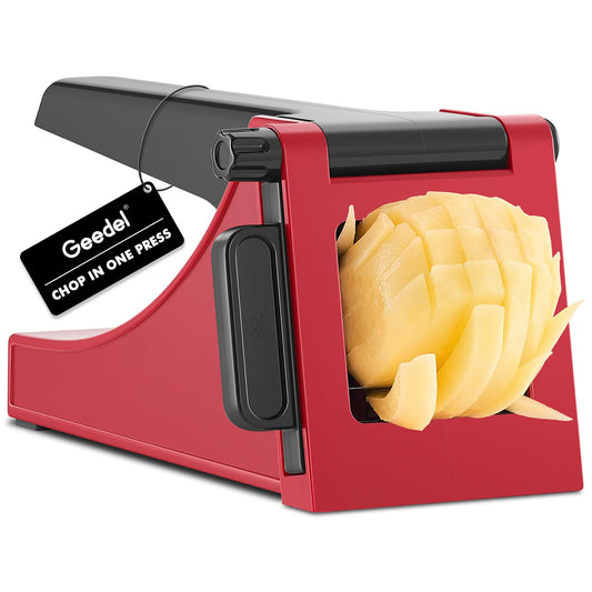 French Fry Cutter, Geedel Professional Potato Cutter for French Fries, Potato Slicer French Fry Maker for Carrot, Cucumber, Onion, Zucchini and more