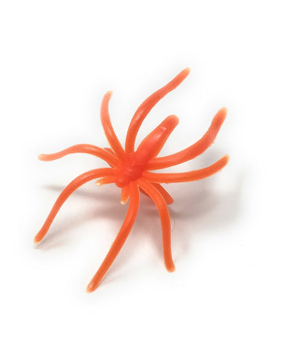Funiverse 288 Bulk Halloween Spider Ring Assortment - Orange, Purple, Black, and Glow-in-the-Dark Creepy Crawly Party Favors, Treats, and Cupcake Toppers