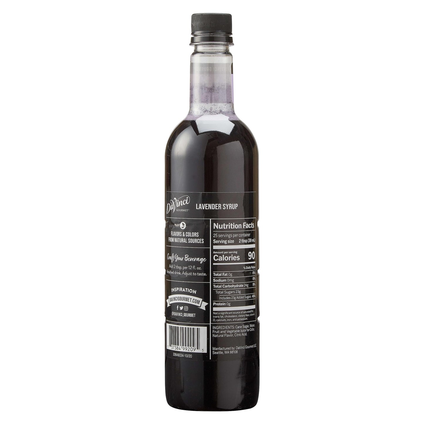 DaVinci Gourmet Lavender Syrup, 25.4 fl oz (Pack of 1)