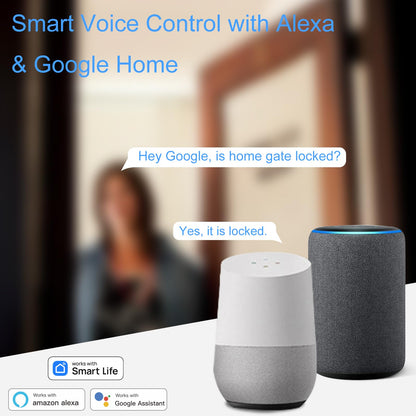 4-Pack Smart Door and Window Sensor, 2.4G WiFi Door Sensor, Tuya/Smart Life Contact Sensors for Home Security & Smart Home Automation, Compatible with Alexa Google Assistant