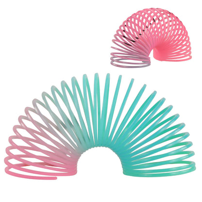 48 Pack Spring Rainbow Magic Fidget Stress Coil Mini Springs Bulk Toys for Party Favor Carnival Prize Birthday Goodie Bag Stuffers for Kids Boys Girls… (48)