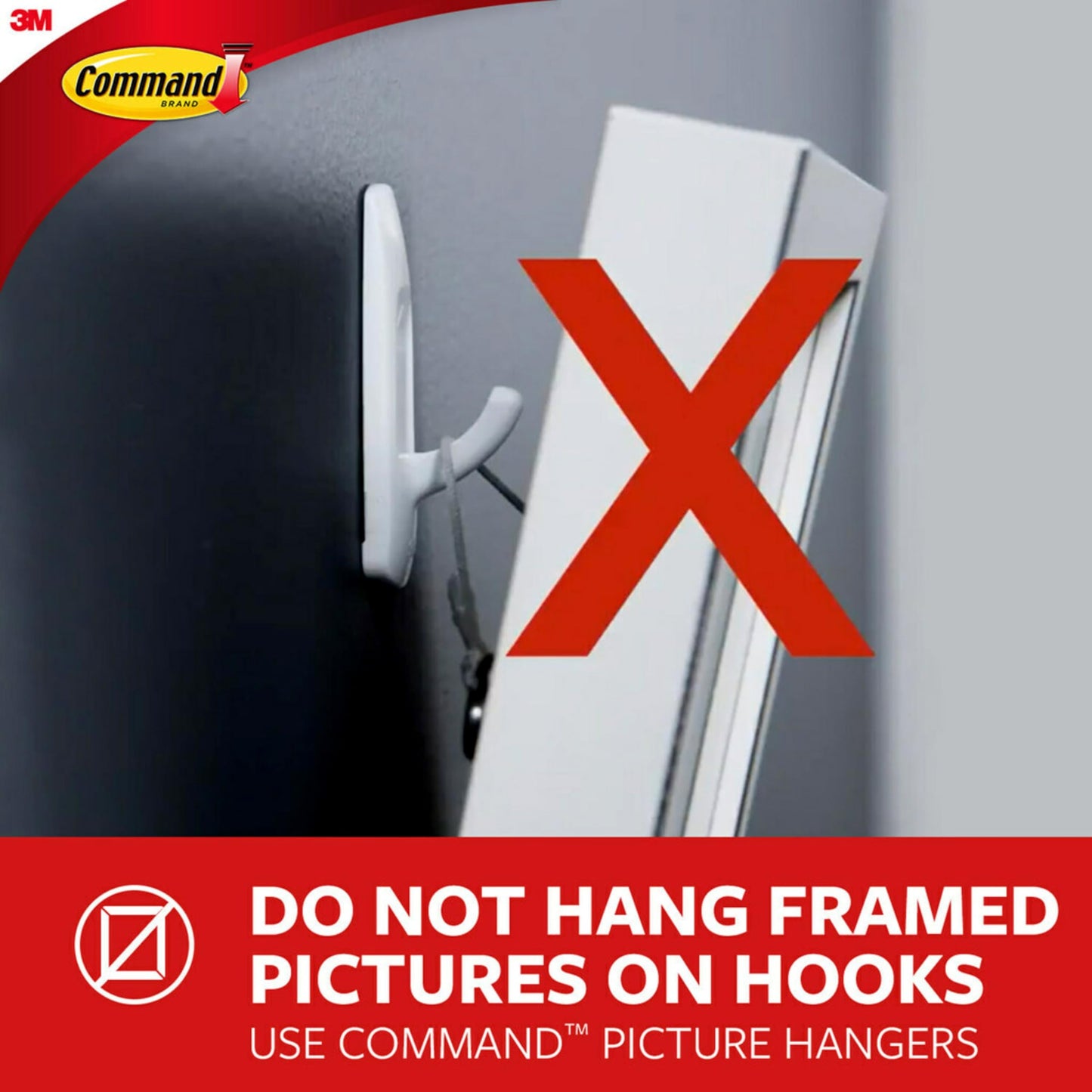 Command Large Satin Brass Double Hooks, 2 Coat Hooks and 2 Command Strips, Damage-Free Hanging with Adhesive, No Tools Great for Hanging Home Decor, Holds up to 4 lb