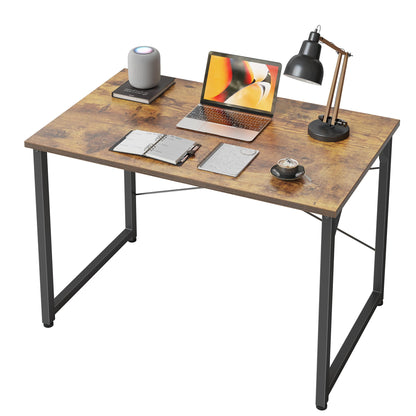 CubiCubi Computer Desk, 32 inch Small Home Office Desk for Small Spaces, Modern Simple Style for Home, Office, Study, Writing, Rustic Brown