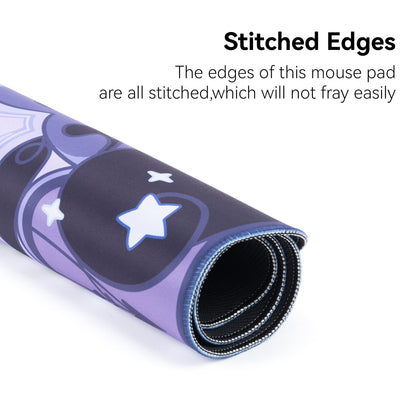 GeekShare Large Gaming Mouse Pad Dark Purple Non-Slip Rubber Back Mouse Pad Big Desk Mat for Keyboard and Mouse,Perfect for Gaming or Home Office Work - Star Wings Dark Version