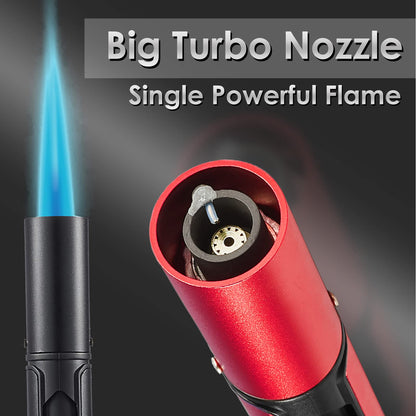 5 Pack Butane Torch Lighter, Urgrette 6-inch Refillable Pen Lighter Pencil Torch Lighter Adjustable Jet Flame Butane Lighter for Grill BBQ Candle Camping (Gas Not Included)