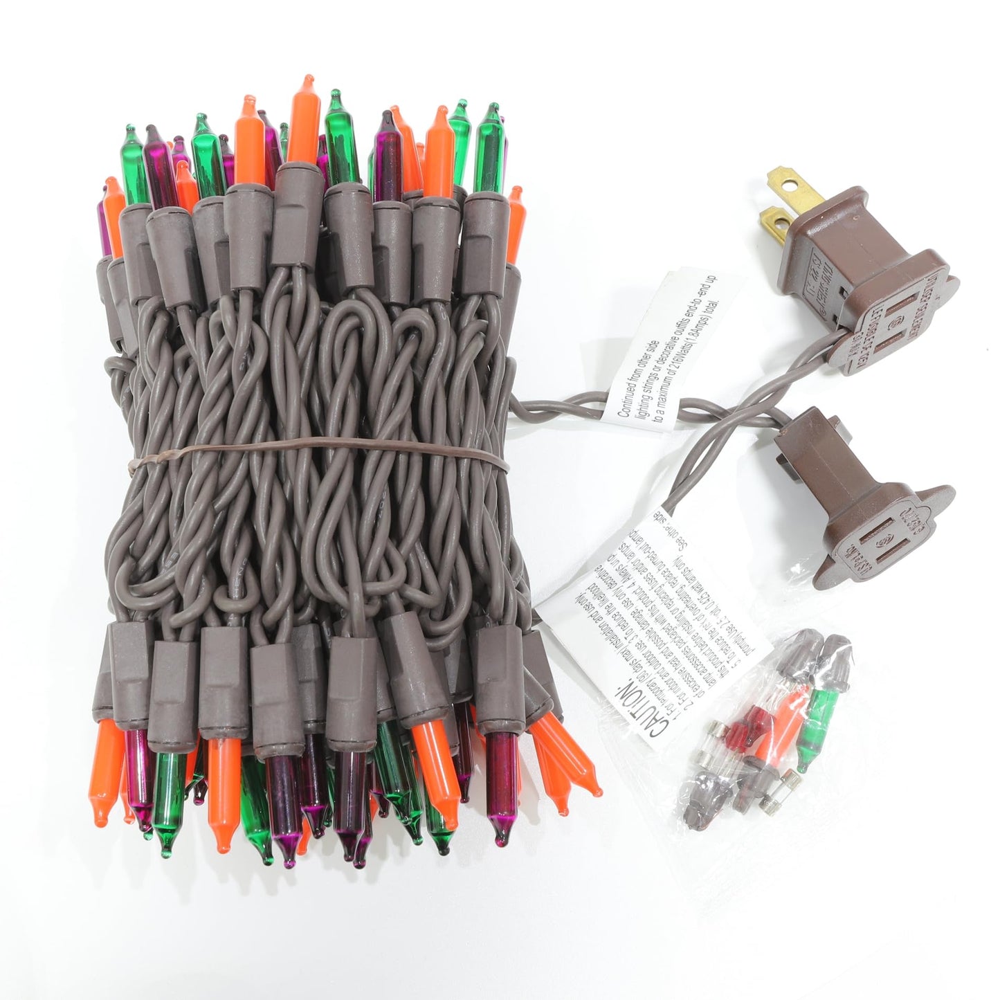 LAMPHOME Halloween String Light,100 Count Incandescent Mini String Light in 19.6ft,Indoor/Outdoor 120V UL Certified Mini Light for Halloween,Patio Lawn,Home,Garden,Party (Orange+Purple+Green)