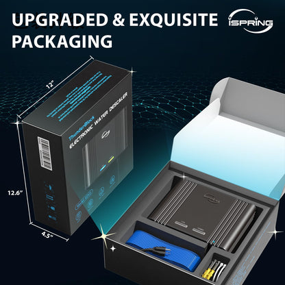 iSpring EDV2 Whole House Super Water Descaler, 10 Times More Powerful Alternative Electronic Salt-Free Hard Water Conditioner, Alloy Construction, Reduces Limescale, Prevents Deposits Build-up