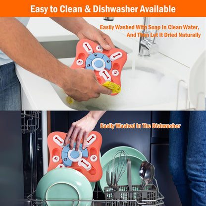 knitly Dog Puzzle Toys, Interactive Treat Puzzle for IQ Training and Mental Enrichment, Large Medium Small Dog Toys for Brain Stimulation, Best Dispensing Slow Feeder Gifts for Puppy