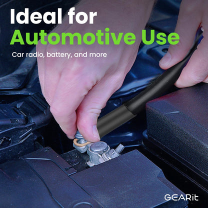 GearIT 1/0 Gauge 25ft Black/Red CCA Wire - For Car Audio, RV, Trailer, Amp, Electrical