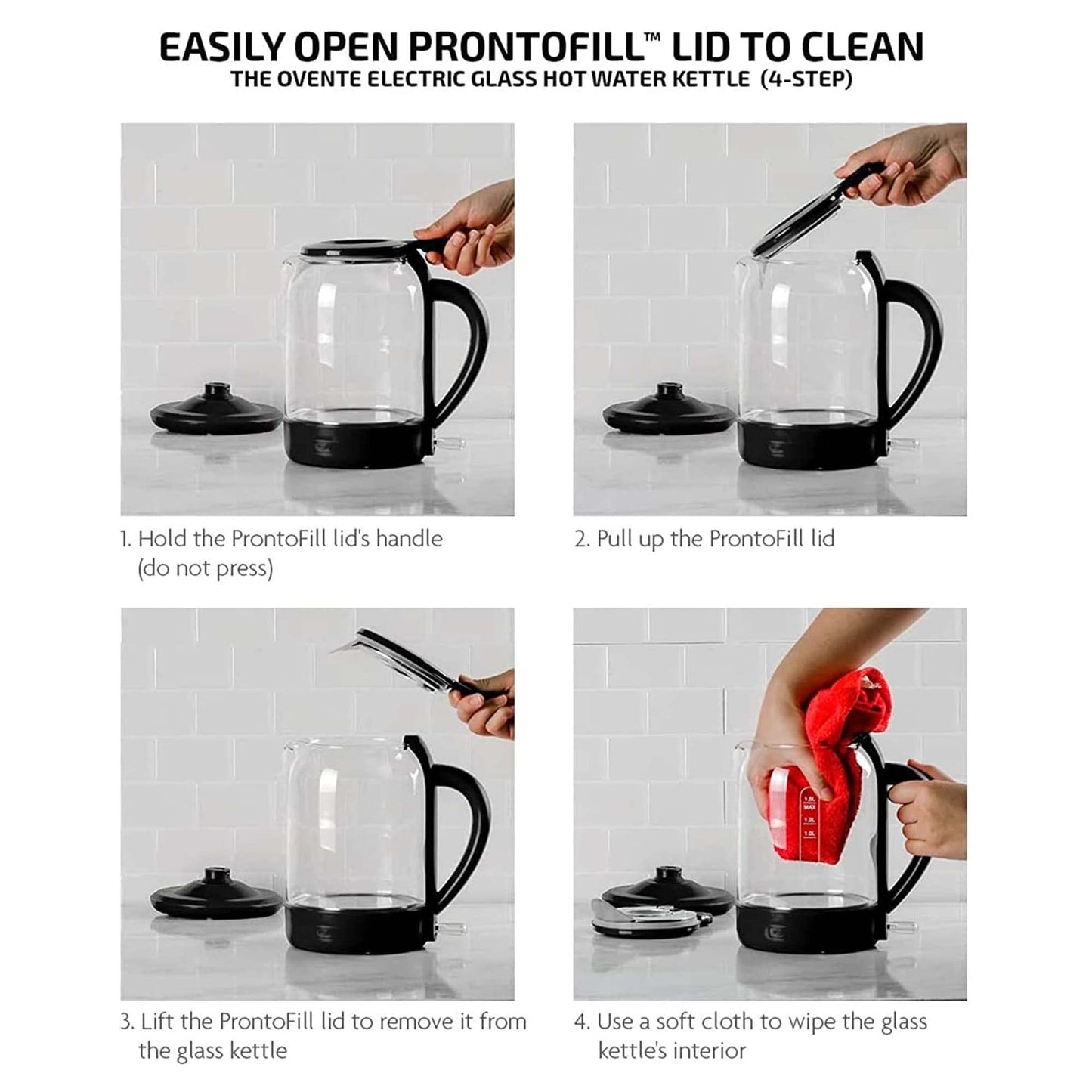 OVENTE Electric Coffee Grinder for Beans, Spices and More, 2.5Oz Compact Grinding Mill, Spice Grinder with Stainless Steel Blade, Pulse Button Operation and Transparent Easy to Open Lid, Black CG225B