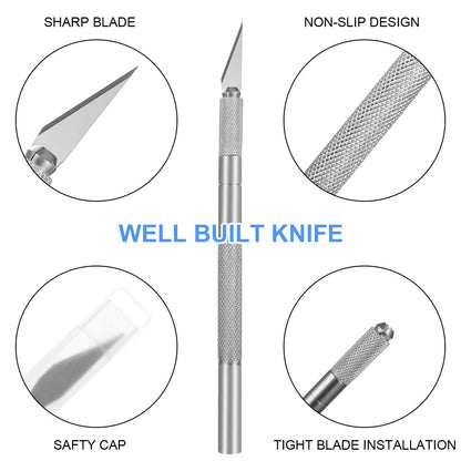 GISSVOGEEK Car Window Film Tinting Tools, Vinyl Wrap Kit, Precut/Auto Window Tint Tool Kit, Window Tint Installation Kit, Wallpaper Smoothing Tool with Felt Squeegee & Craft Knife (Blue)