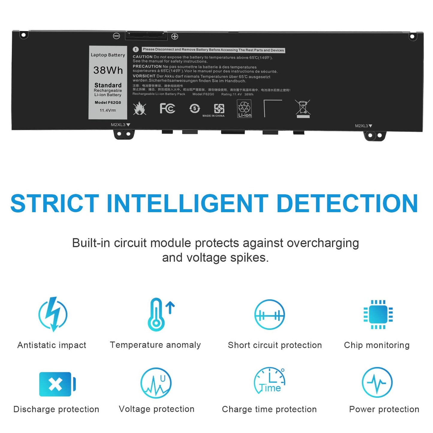 Fancy Buying 39DY5 F62G0 Battery for Dell Inspiron 13 7000 i7373 7373 7386 2-in-1 7370 7380 5370 P83G P87G P91G P83G001 P83G002 P87G001 P91G001 039DY5 39DY5 0F62G0 RPJC3 0RPJC3 F62GO Vostro 13 5370