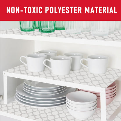 Cooyes Non Slip Refrigerator Liners, 2-in-1 Fridge Mats and Fresh-Keeping Shelf Liners, Absorbs Excess Moisture, BPA-Free, Multiple Sizes for Glass Shelves Kitchen Cabinets Drawers, 6 Pack, 12" × 24"