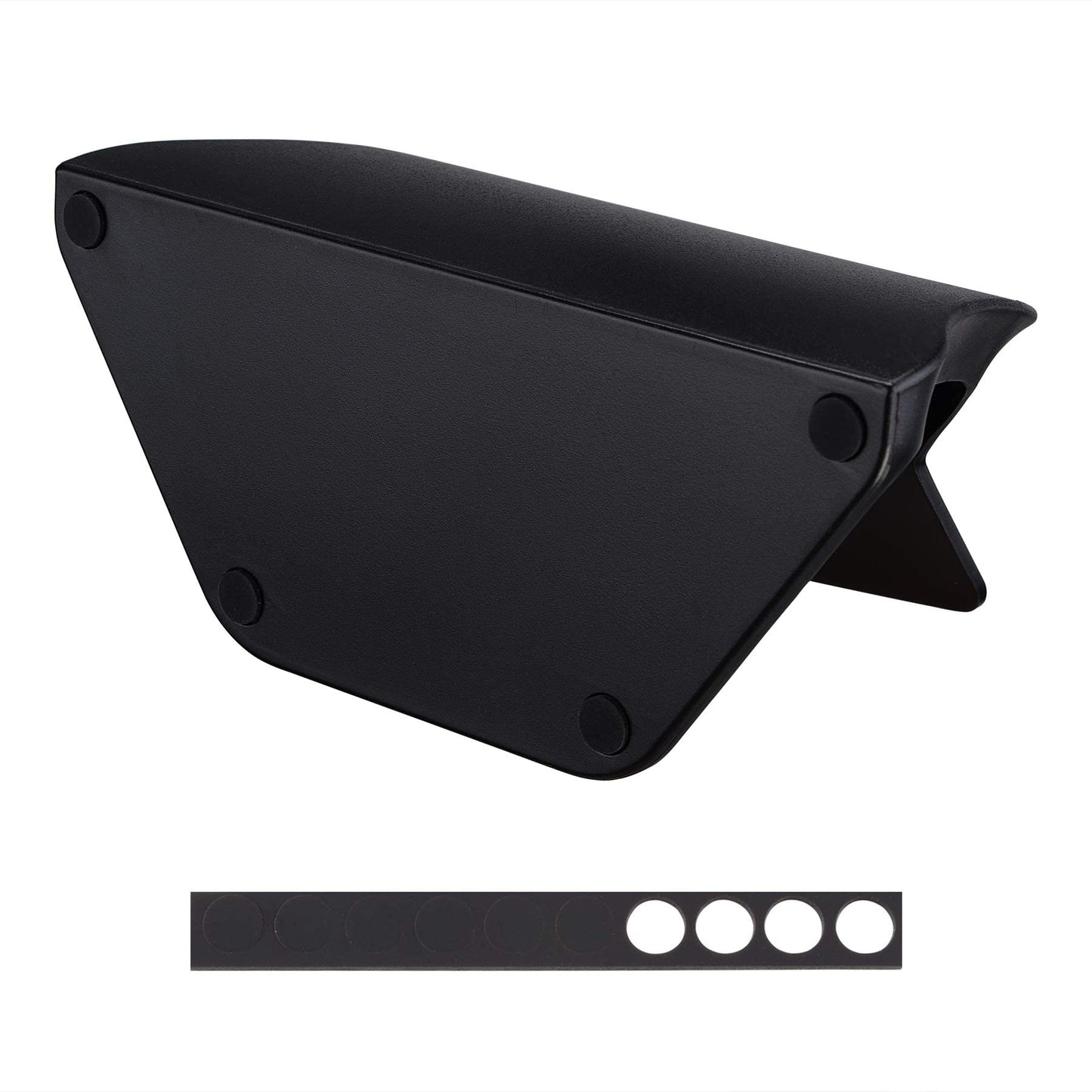 eXtremeRate Solid Black Controller Display Stand for PS4, Gamepad Accessories Desk Holder for PS4 Slim Pro Controller with Rubber Pads