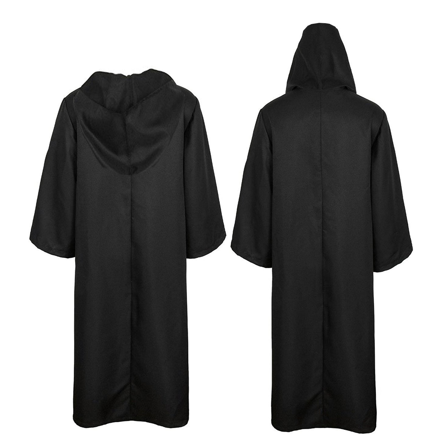 Golden Service Adult Halloween Costume Tunic Hoodies Robe Cosplay Capes Black