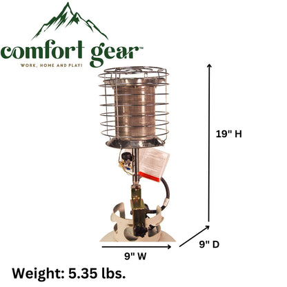 Dura Heat TT-360 Propane(LP) 360 Degree Tank Top Heater, Length: 8.9in, Width: 8.9in, Height: 20.24in,Silver