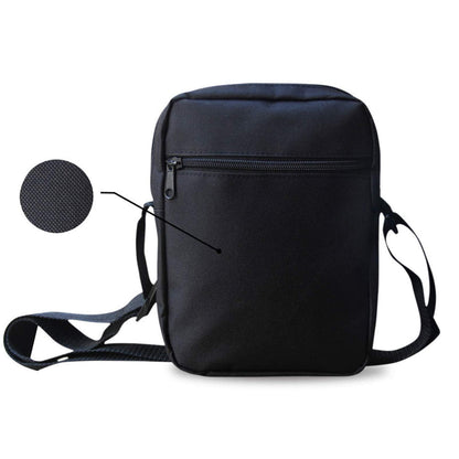 COEQINE Happy Halloween Cat Print Crossbody Messenger Bags for Women Girls,Casual Backpack Cellphone Purse Pouch Mini Shoulder Bag with Adjustabe Shoulder Strap