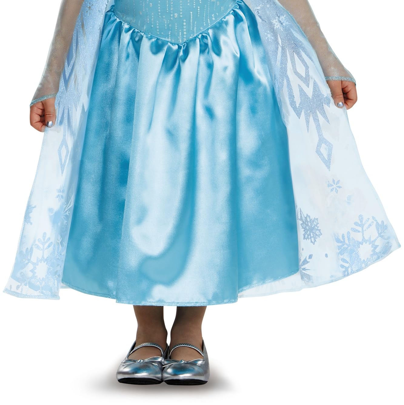 Elsa Toddler Classic Costume, Official Disney Frozen Halloween Costume, Size Medium (3T-4T)