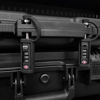 LAFENLIN Gun Case Locks 2 Pack, TSA Approved Case Locks for Gun Case, Handgun Cases Padlock for Gun Safe, Air Travel Lock Hard Pistol Cases Lock for Rifles and Shotguns, 3 Digits Heavy Duty TSA Locks