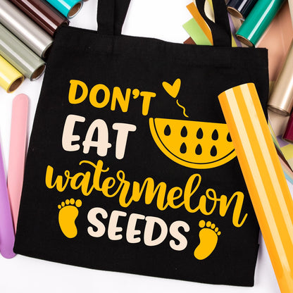 GIRAFVINYL Halloween Golden Yellow Heat Transfer Vinyl - 12” X 5ft Yellow Iron On Vinyl Yellow HTV Vinyl for T- Shirt, Easy to Use