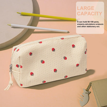 LEDAOU Cute Pencil Case for Kids Girls Boys Pencil Pouch kawaii Pen Pencil Box Bag Holder for School Students