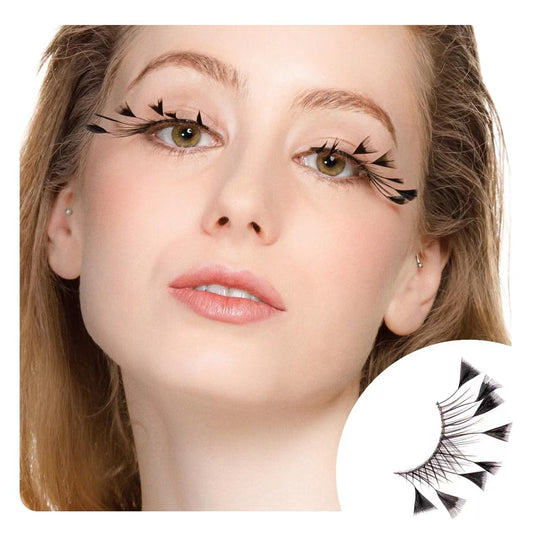 Dorisue Halloween eyelashes Yzma Eyelashes Dsiney Spider eyelashes Firework Feather eyelashes Custom Cosplay Dramatic Extra Long lashes for PartyZ