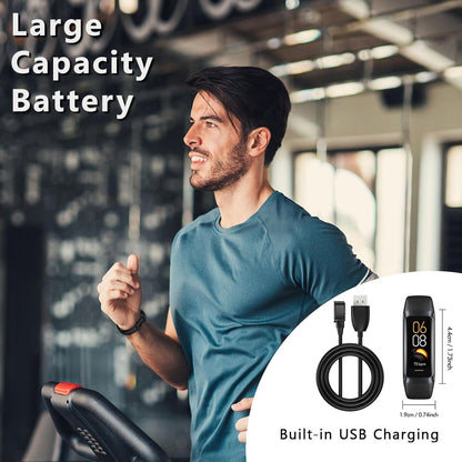 Fitness Tracker with Heart Rate/Blood Oxygen/Sleep Monitor, 20+ Sports Modes Smart Watches for Women/Men, Activity & Step Tracker Smart Watch for Android/iOS Phones (Black)