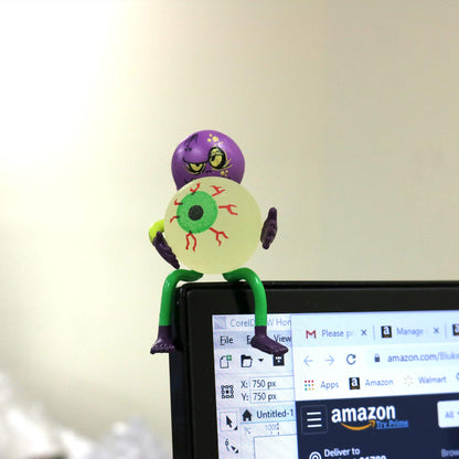 GiftExpress 24ct, 32MM Glow in The Dark Eyeball/Glow in The Dark Bouncy Ball/Halloween Supplies/Halloween Treats/Halloween Toys/Toy Eyeball (24 pc Eyeball)