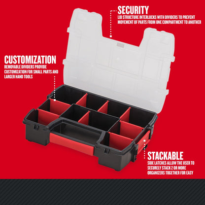 CRAFTSMAN 10-Compartment Small Tool Storage Organizer, Plastic (CMST14021)