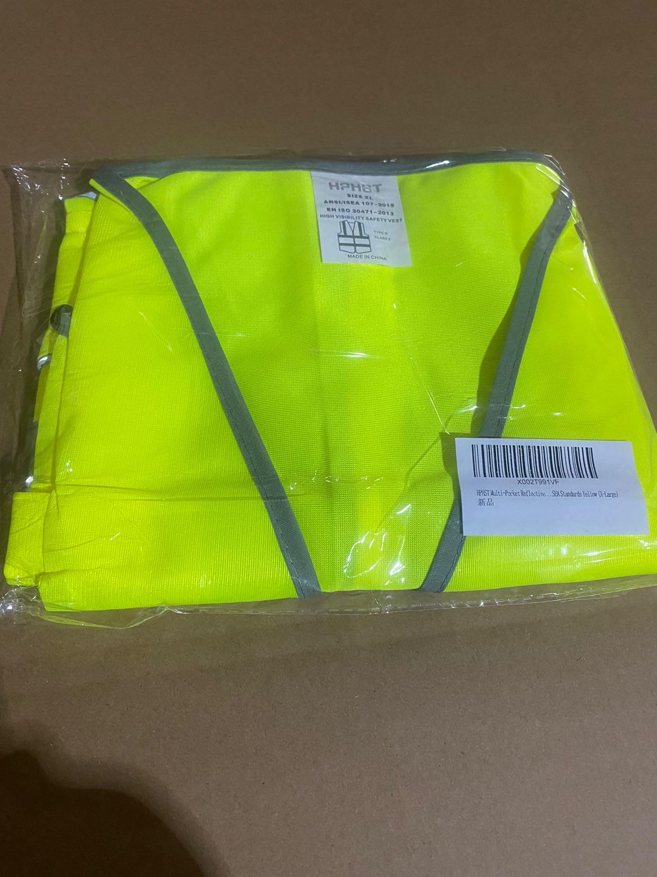 HPHST High Visibility Cycling Vest for Men and Women with Zip Reflective Vest Work Vest EN ISO 20471