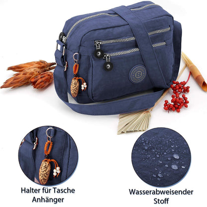 ekavale - Small Shoulder Bag Made of Water-Repellent Nylon - Handbag for Women & Girls - Crossbody Bag - Lightweight Shoulder Bag