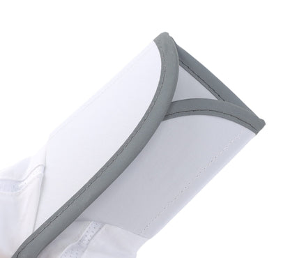 Connectyle Foldable Mesh Sports Cap with Reflective Stripe Breathable Sun Runner Cap (White)