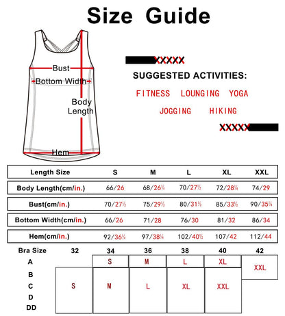 icyzone Yoga Tops Workouts Clothes Activewear Built in Bra Tank Tops for Women (XL, Florida Keys)