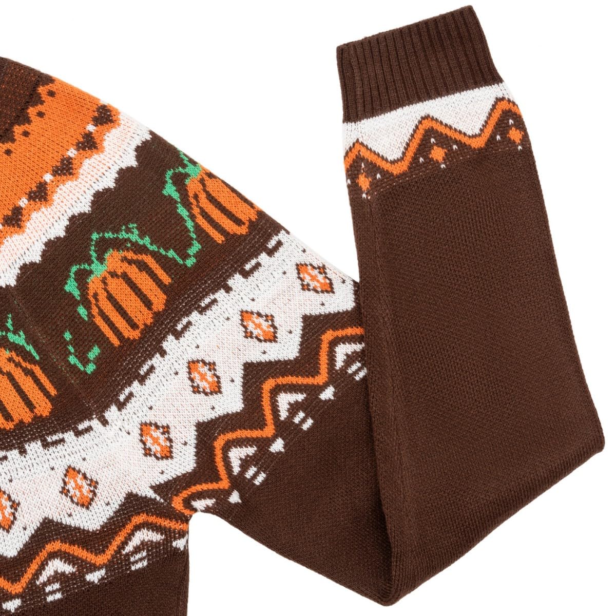 Fall Halloween Knitted Sweater for Women Winter Holiday Xmas Christmas Pullover Sweatshirt Tops(Halloween-Z-Brown,M)