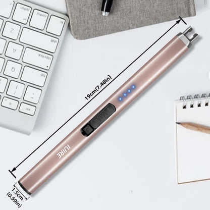 IUIRE Candle Lighters Electronic Arc Windproof Flameless USB Rechargeable Lighter (2 Pack - Black&Rose Gold)