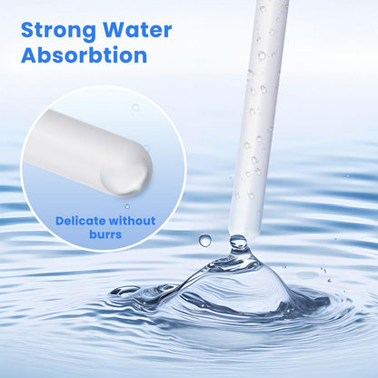 EBIEFLY 5x Drying Stick for Toys Water Absorption Dry Rod Desiccant Silicone Flesh Light Dryer Absorption Stick Deodorization Moisture Cleaner Diatomite Reusable Reduce Rust (Smooth 5.6x0.55 Inches)