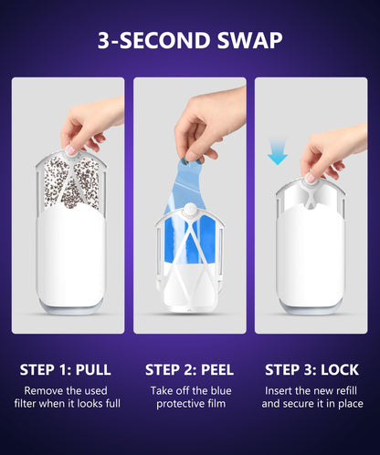 10 Pack Refill Cartridges, 2025 Upgraded High-Stick Refills, Compatible with Indoor Light M364 & Max, Easy to Replace