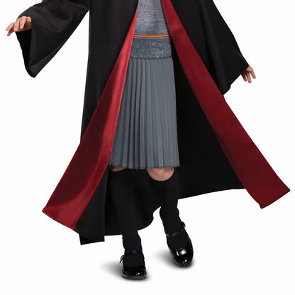 Disguise Harry Potter Hermione Granger Deluxe Girls Costume, Black & Red, Kids Size Small (4-6x)