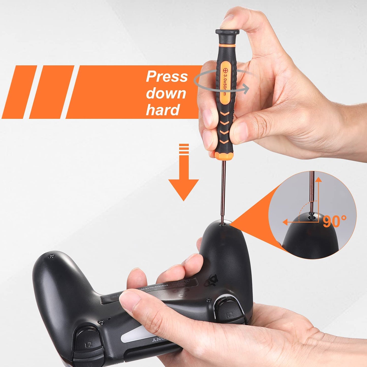 JOREST Cleaning Repair Tool Kit for PS5 PS4, with PH00 PH0 PH1 Phillips and T8 Torx Security Screwdriver set for Sony Playstation 3/4/5 Controller, Console, and Accessories, Crowbars, Tweezer, Screws