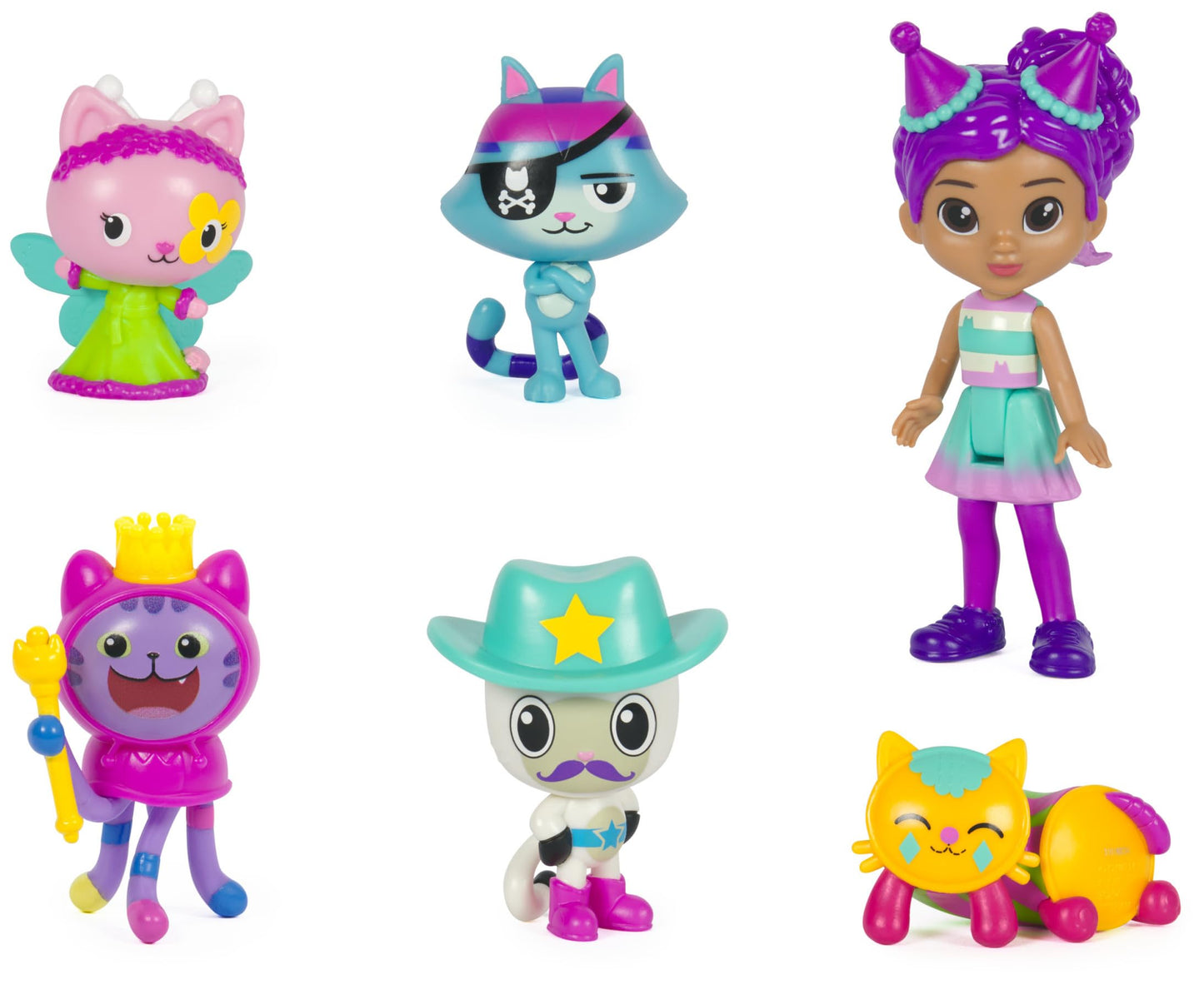 Gabby’s Dollhouse, Celebration Themed Figures with Gabby Girl, 5 Cat Toy Figures, Surprise Toys & Dollhouse Accessories, Kids Toys for Girls & Boys 3+