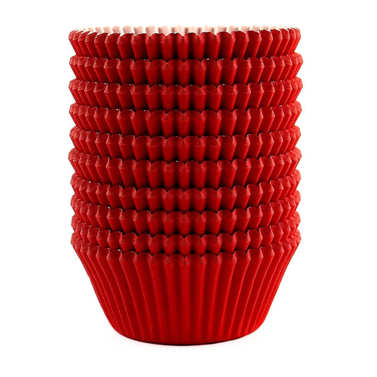 Eoonfirst Standard Size Baking Cups New Year Party Cupcake Liners 200 Pcs (Red)