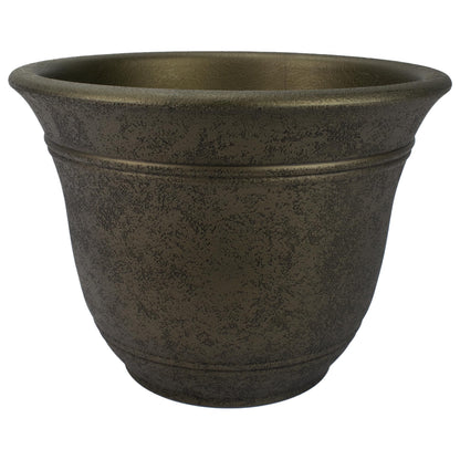 7.5" Sierra Planter w/Internal Disk Celtic Bronze