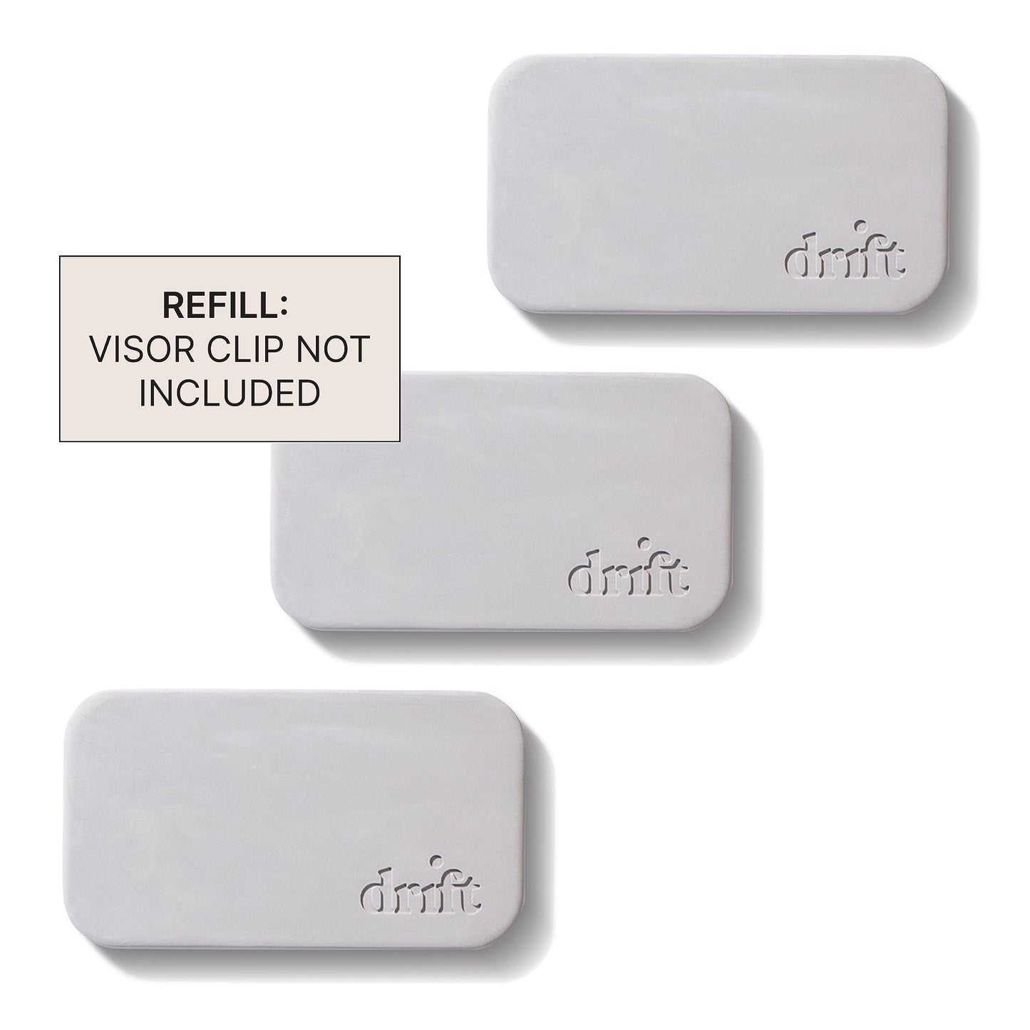 Drift Car Air Freshener - Stone Air Freshener - Car Odor Eliminator - Scent Variety Pack Refill - Pack of 3 - NO CLIP INCLUDED