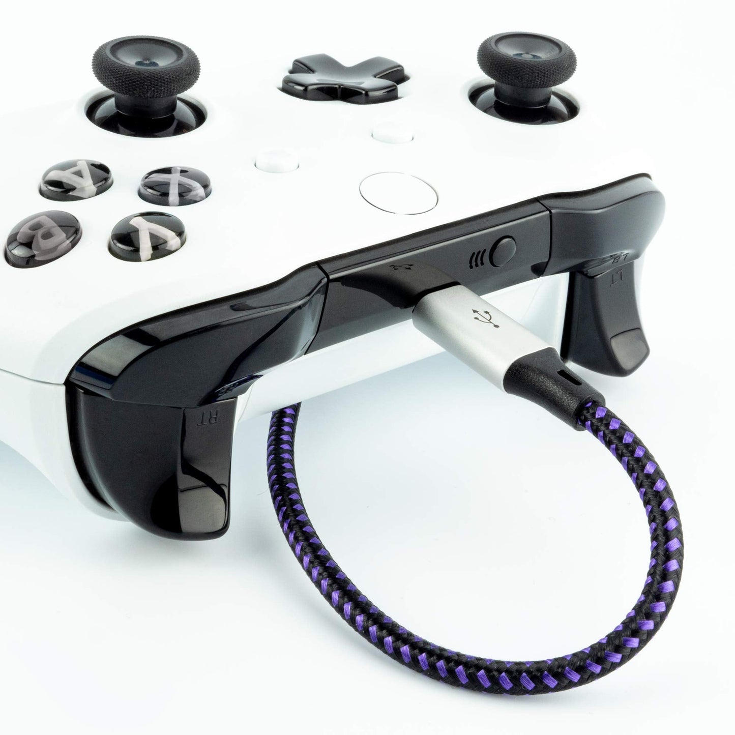 KontrolFreek Gaming Cable Micro USB (12ft) The Premium Durable Gaming Cable [Round Braided Nylon] for PlayStation Controllers, Xbox Controllers, PC, Android Smartphones and More