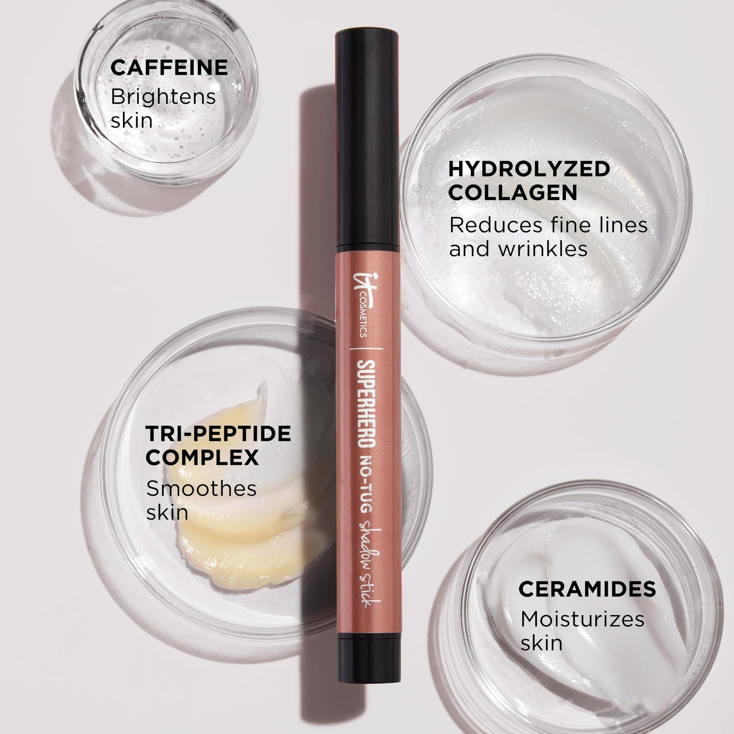 IT Cosmetics Superhero No-Tug Waterproof Eyeshadow Stick - Cream Eye Shadow with Built-In Primer - Longwear & Blendable - Suitable Eye Makeup for Sensitive Eyes - 1.61 g